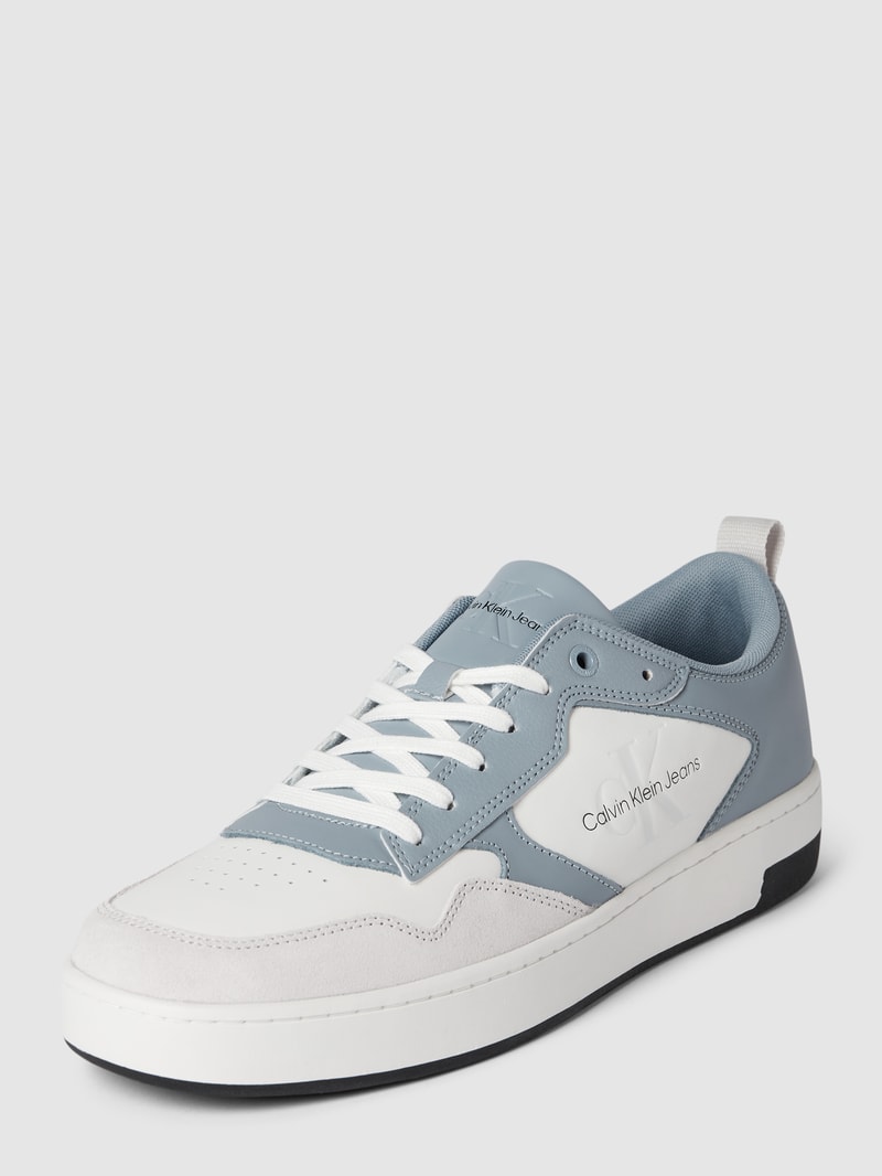 Sneaker mit Label-Detail Modell 'BASKET CUPSOLE' in hellblau