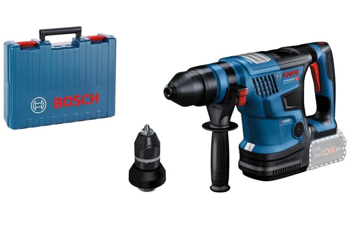 Bosch Blue 0611914001 GBH 18V-34 CF Professionel Akku Borehammer SDS-Plus 5,8J 18 Volt ekskl. batterier og oplader 611914001