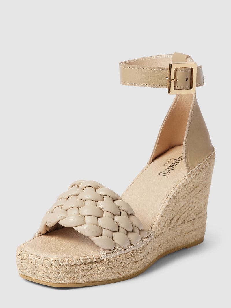 Wedges mit Dornschließe Modell 'SAINT TROPEZ' in beige