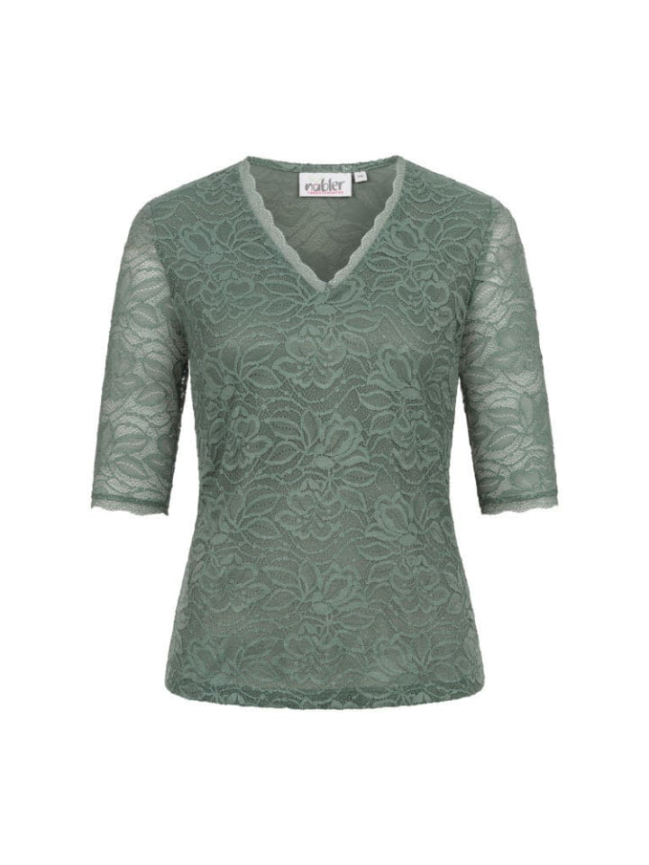Nübler Trachtenbluse kurzarm Frieda in Grün günstig kaufen