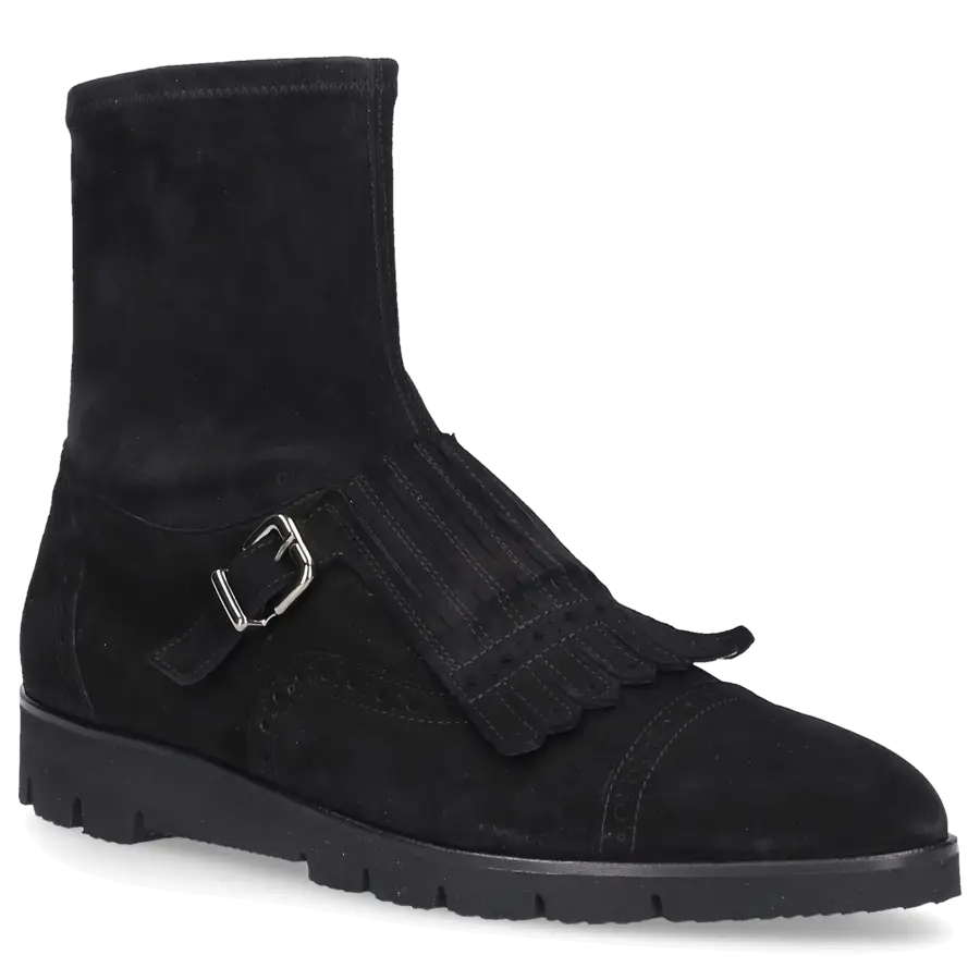 Truman's - Stiefeletten 9098 Veloursleder - schwarz