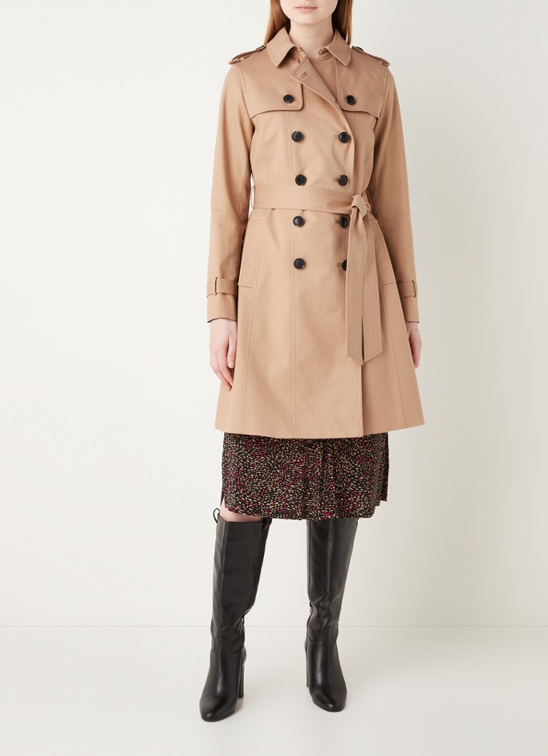 Gabardina cruzada Hobbs Saskia con bolsillos laterales