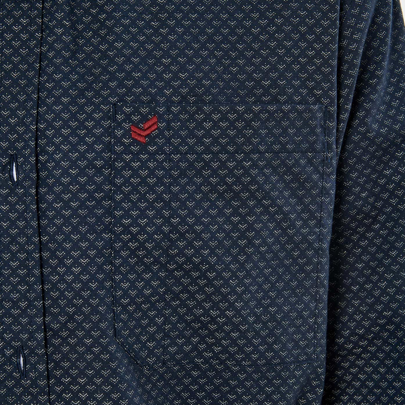 CROFT  Chemise bleue marine homme 100% coton