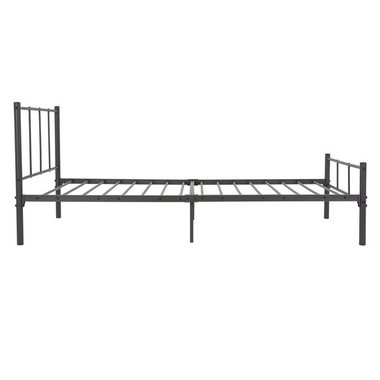 ML-DESIGN Metallbett Bettgestell Schlafzimmerbett Kinder Jugendliche Erwachsene Gästebett, Anthrazit 90x200cm Stahlrahmen Lattenrost robust leichte Montage