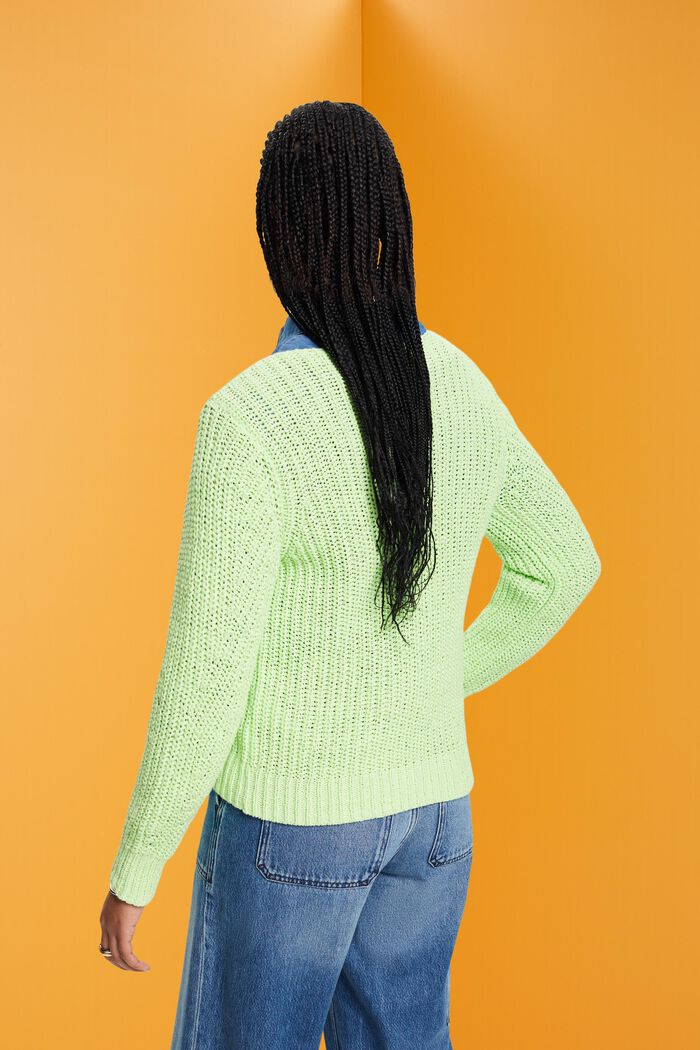 Offenmaschig gestrickter Pullover