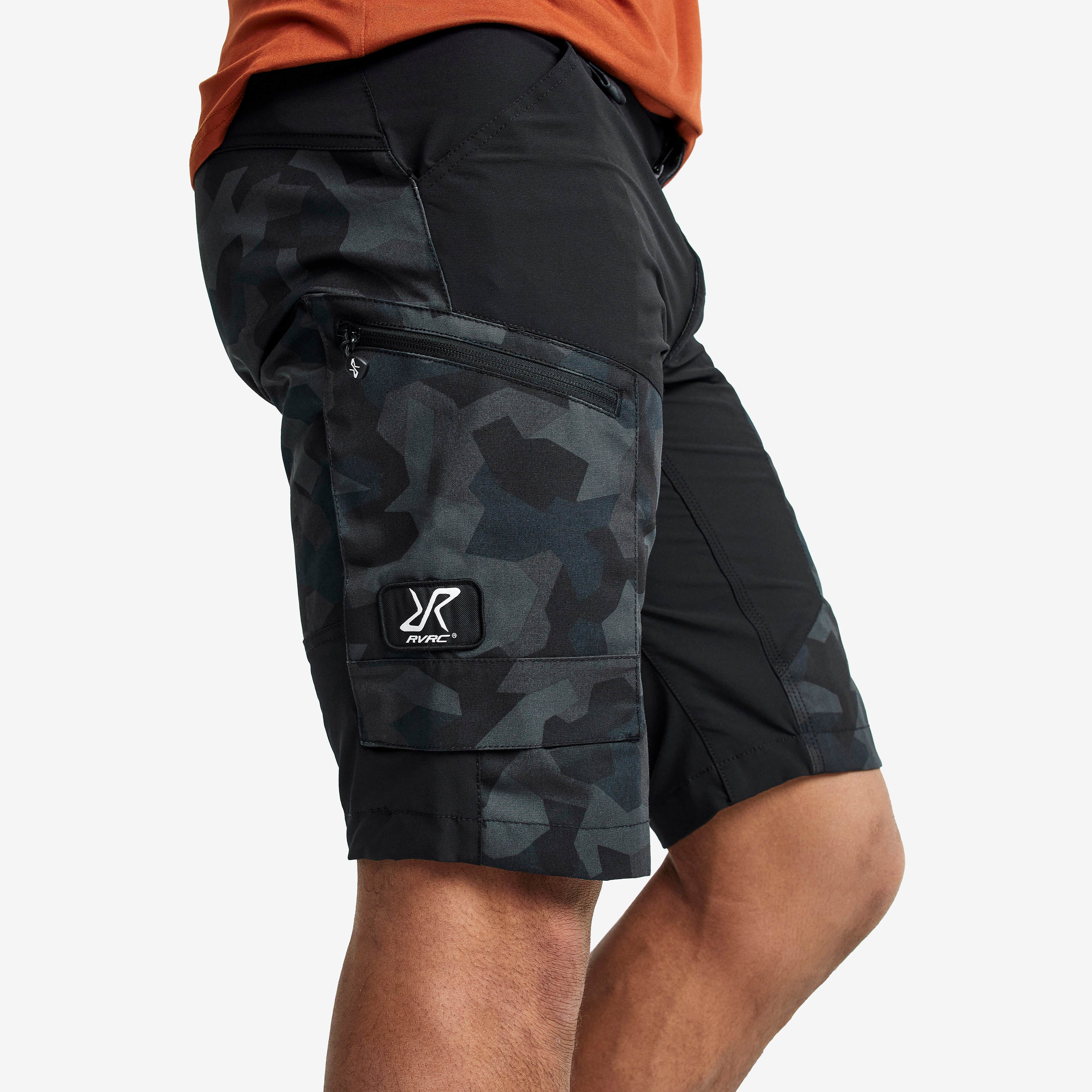 RVRC GP Shorts Homme Anthracite Camo