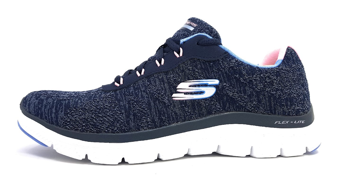 Skechers Flex Appeal 149570 Blau NVMT Blau