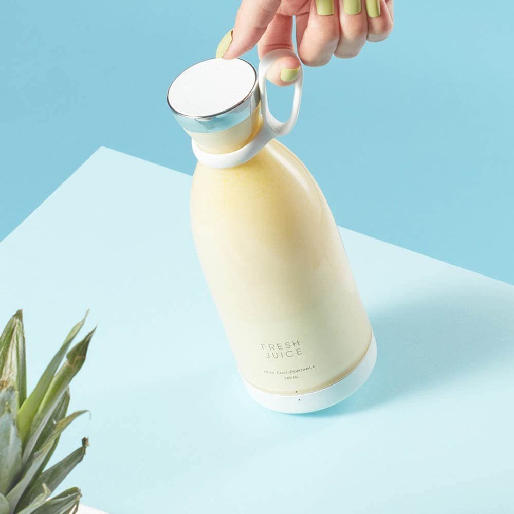 Aoucheni Smoothie-Maker Blender Smoothie Makers,350ml mit USB-Ladegerät