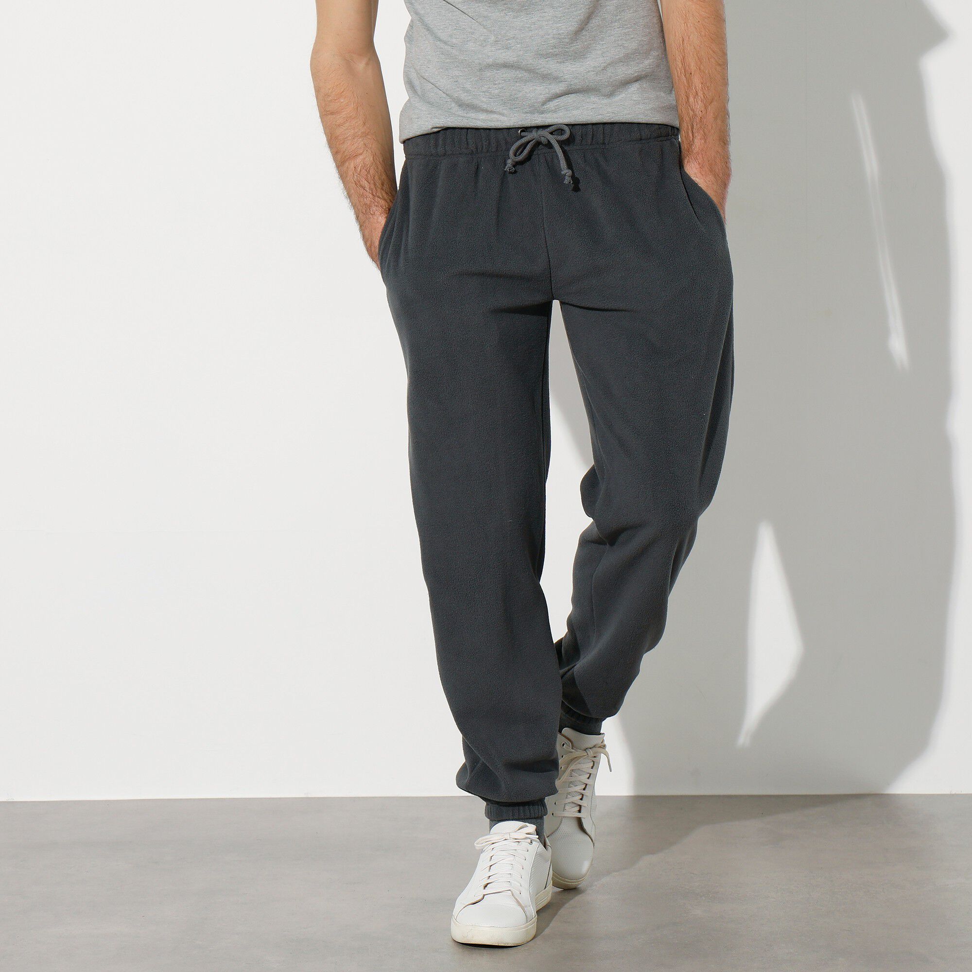 Pantalon de jogging maille micro polaire