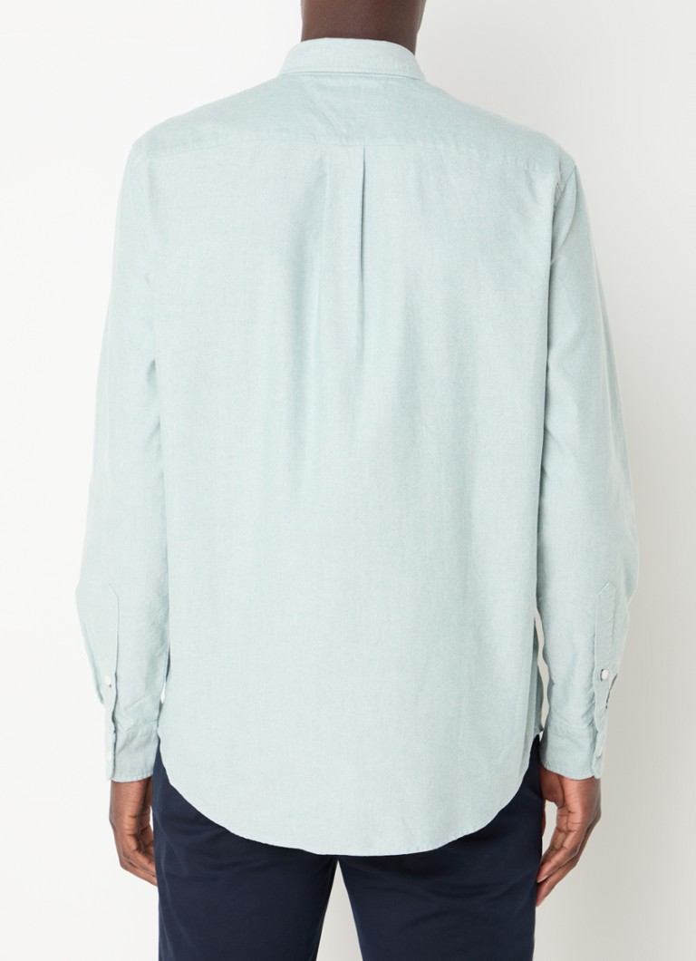 Tommy Hilfiger Solid regular fit shirt with logo embroidery