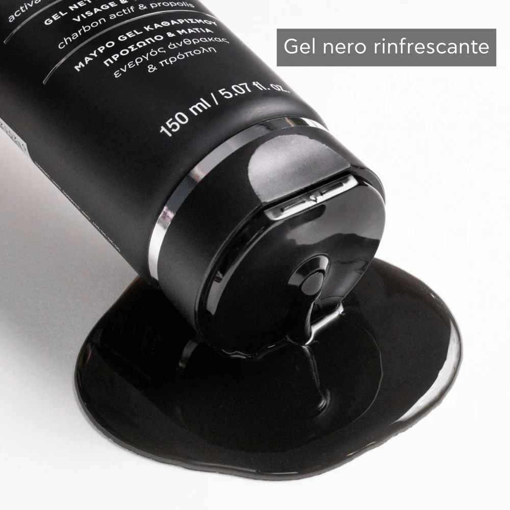 Reinigungs- und Make-up-Entferner Black Detox Reinigungsgel – Gesicht und Augen – Gesichtsreinigungsgel