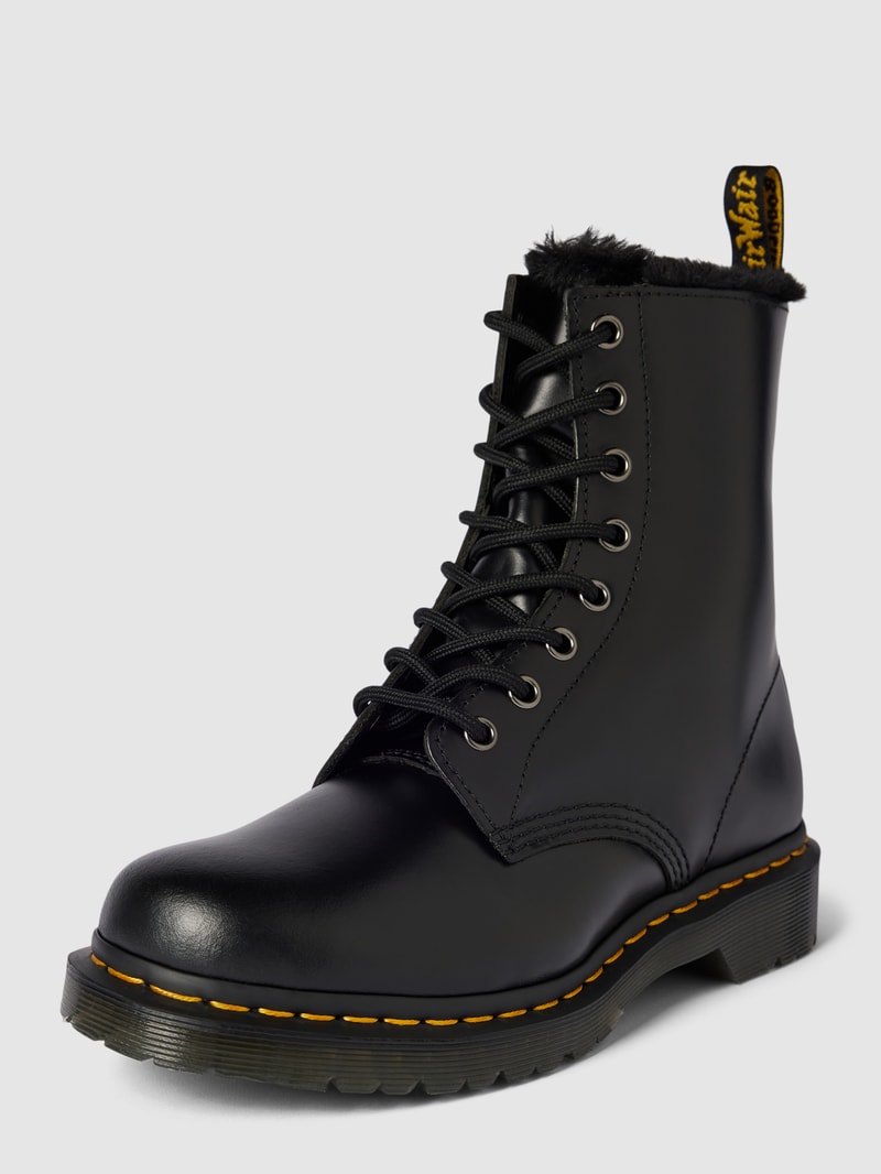 Boots aus Leder Modell 'Serena' in schwarz