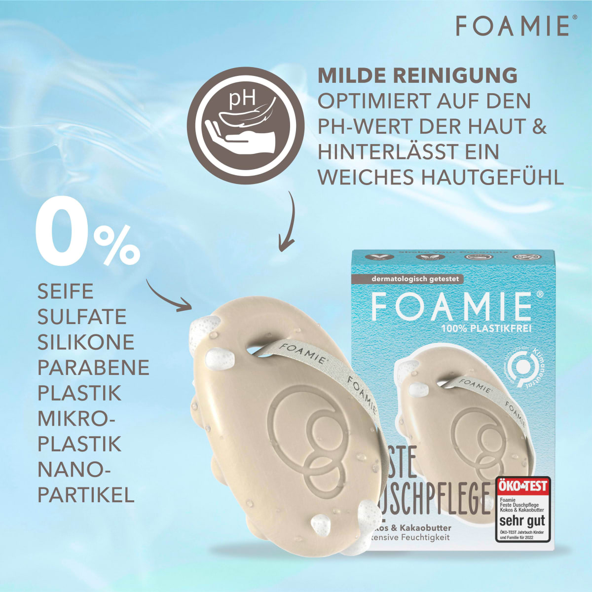 Feste Dusche Kokos & Kakaobutter, 80 g