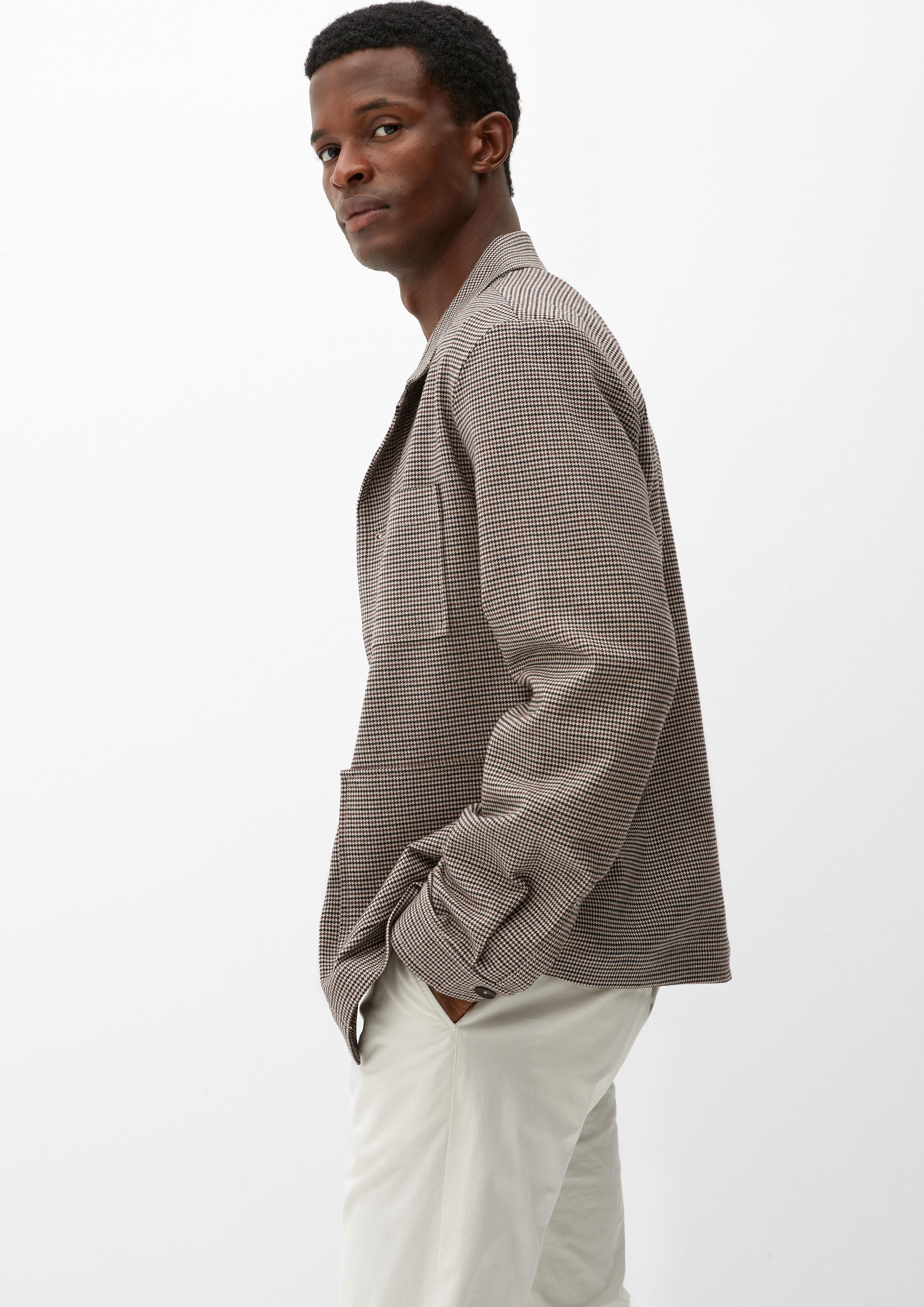 Overshirt mit Hahnentrittmuster  2120622-82N3