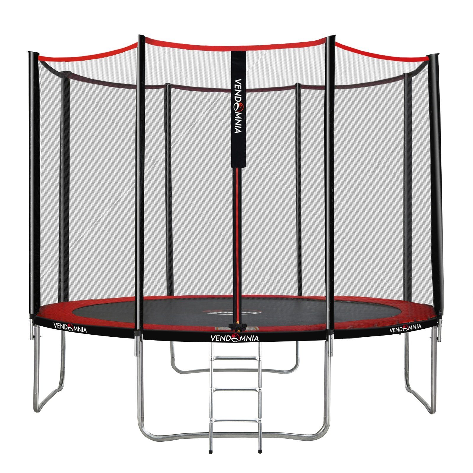 VENDOMNIA Fitnesstrampolin Gartentrampoline mit Sicherheitsnetz, Leiter, Randabdeckung, (Outdoor und Indoor Gartentrampolin mit Zubehör, Fitness Trampoline), 305 cm, Farbwahl