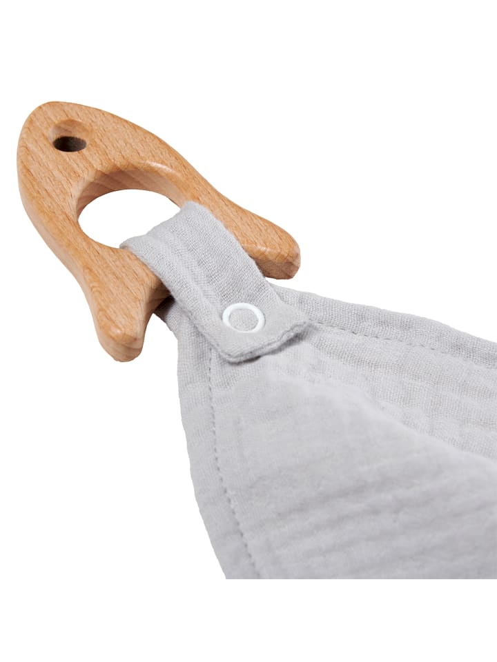 nordic coast company  Kuscheltuch Musselin Rakete Grau günstig kaufen onesize