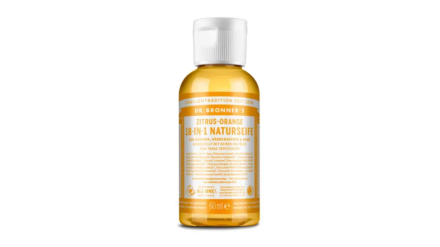 DR. BRONNER'S 18-IN-1 Naturseife Zitrus-Orange