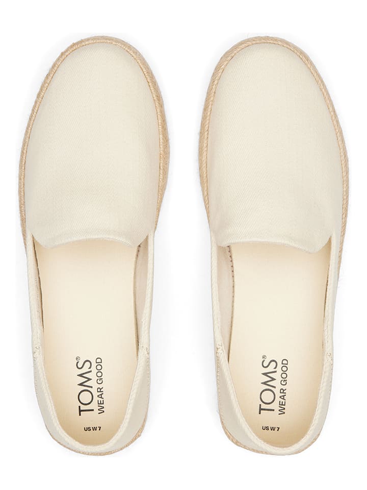 TOMS Espadrilles in Creme günstig kaufen