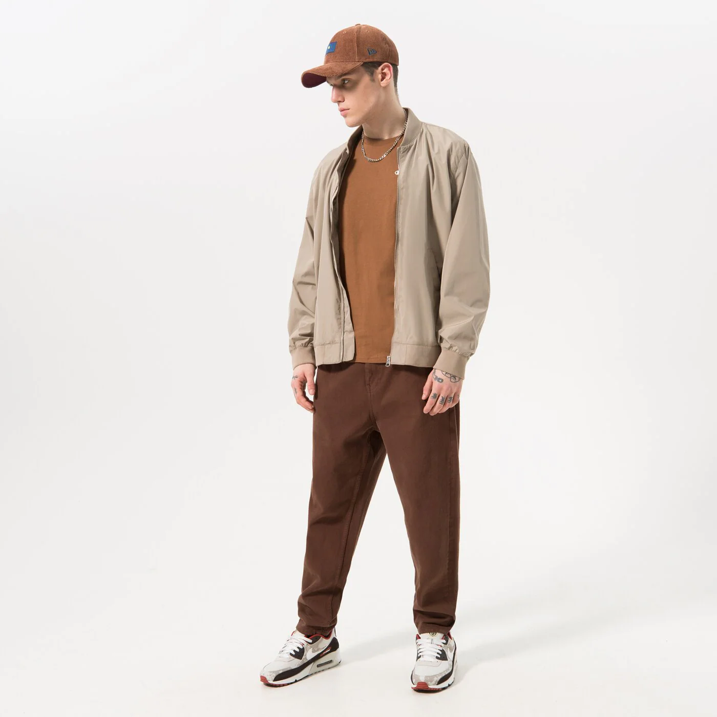 CHAMPION T-SHIRT CREWNECK T-SHIRT Braun
