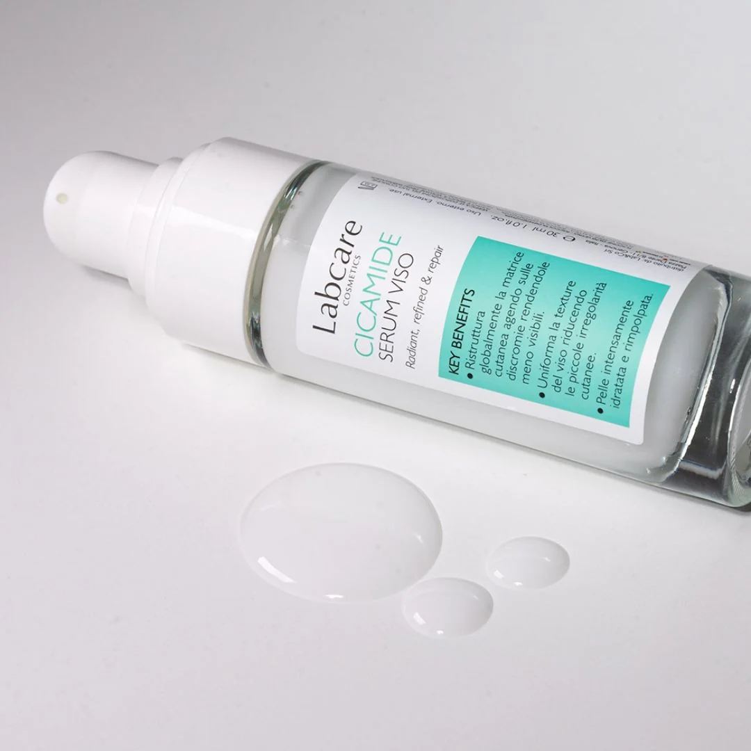 Cicamide serum za lice za blistavu, pročišćavajuću i obnavljajuću kožu - hidratantni serum za lice, serum protiv bora za lice, obnavljajući tretman