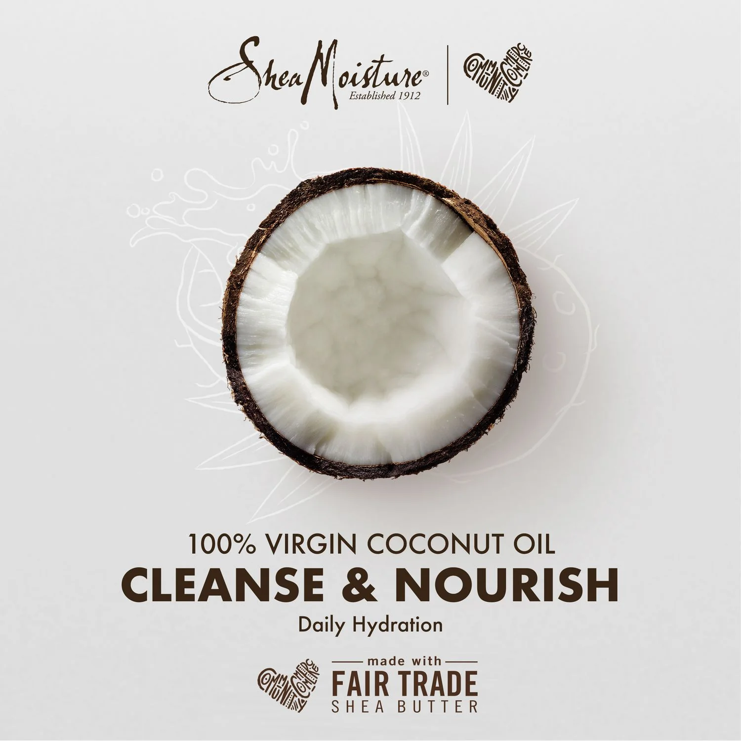 Champú hidratante diario con aceite de coco virgen 100% - Shampoo Uso Frequente