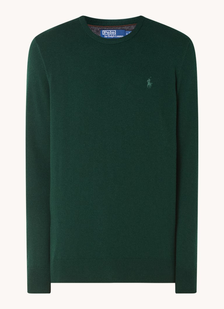 Πουλόβερ Ralph Lauren με λεπτή πλέξη από μαλλί και κέντημα λογότυπου
