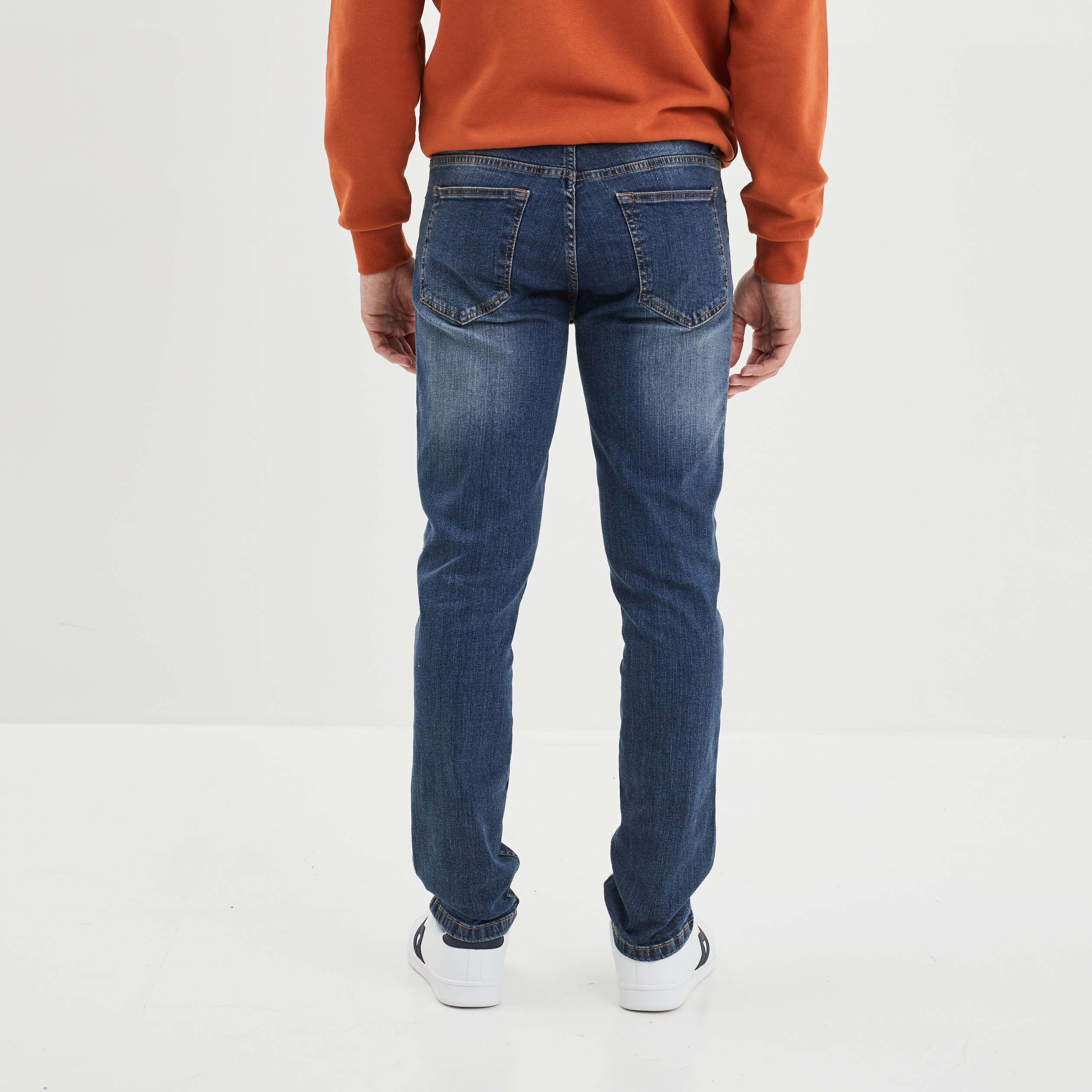 Jeans slim effet usé denim dirty homme | La Halle