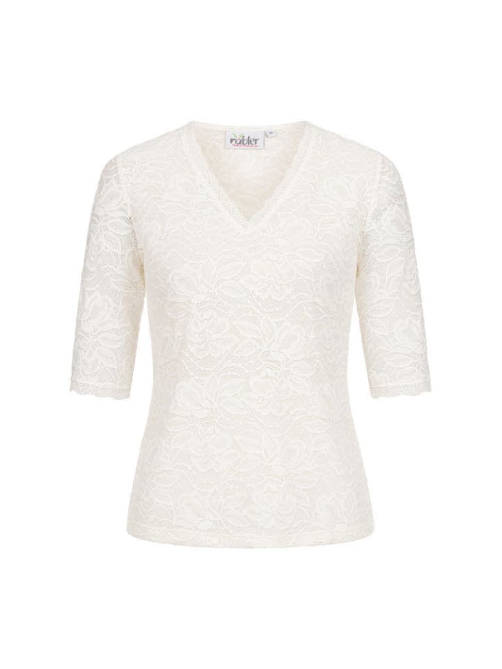 Nübler Trachtenbluse kurzarm Frieda in Creme günstig kaufen