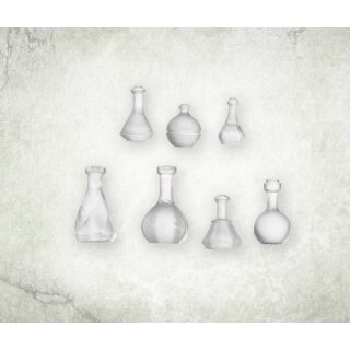 Transparent Alchemic Bottles (14)