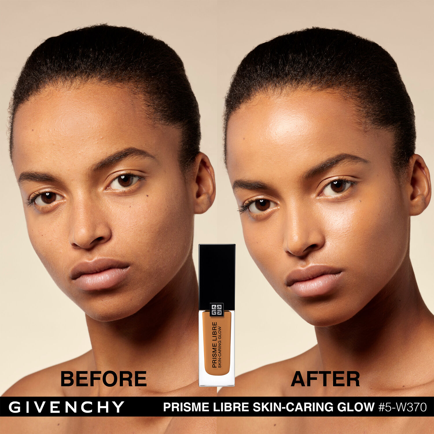 Givenchy Prisme Libre Skin-Caring Glow Fond de Teint Sublimateur de Peau - Eclat & Correction 12h - Hydratation 24h