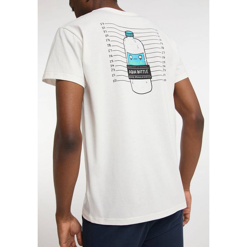 SOMWR T-Shirt With Aqua Bottle Back Print T-Shirt Herren