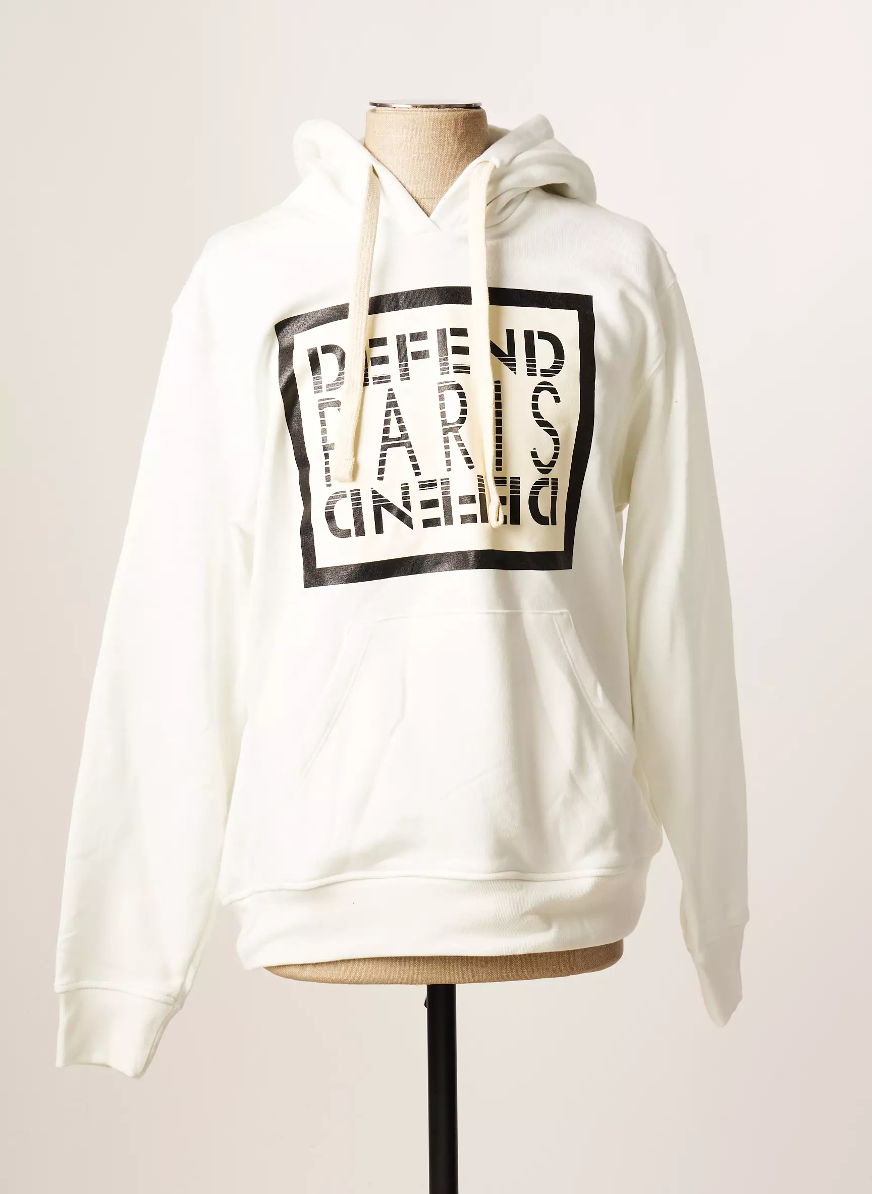 Defend Sweat Capuche Homme couleur blanc