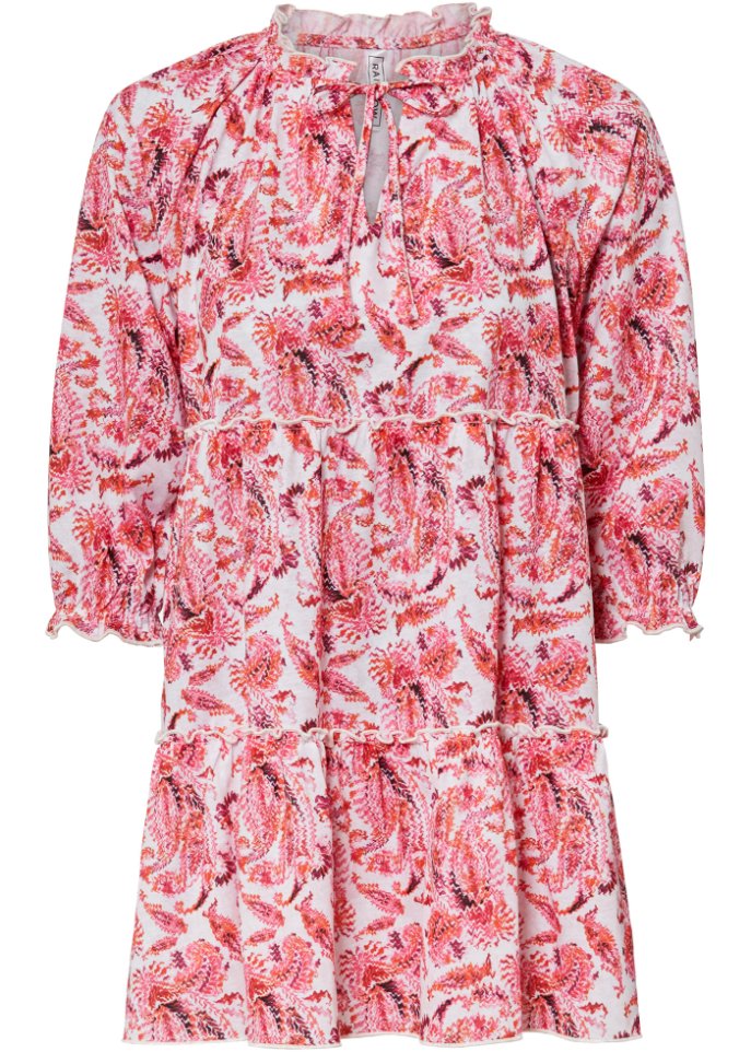 Shirt-Tunika mit Volant