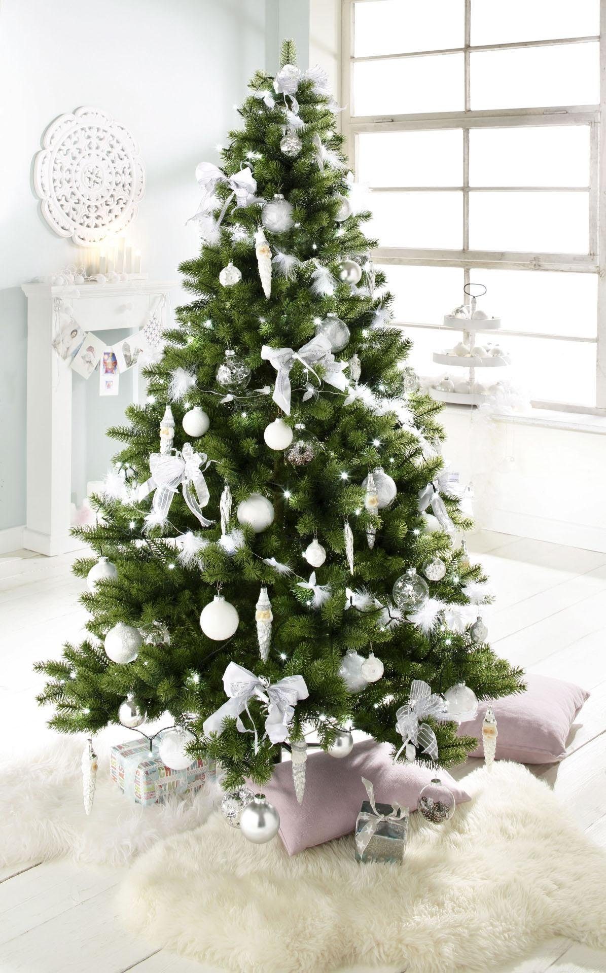 Thüringer Glasdesign Christbaumschmuck Eisprinzessin, Weihnachtsdeko, Christbaumschmuck (4-tlg)