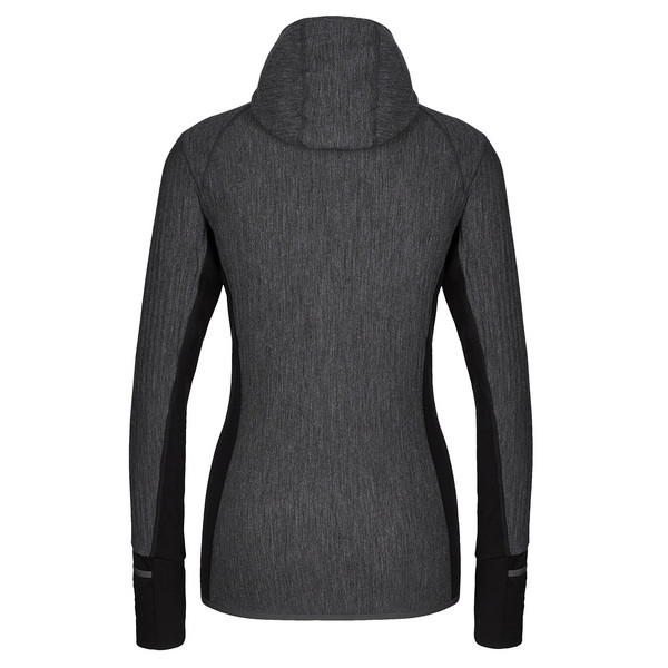 W DESCENDER LS ZIP HOOD Damen - Wolljacke