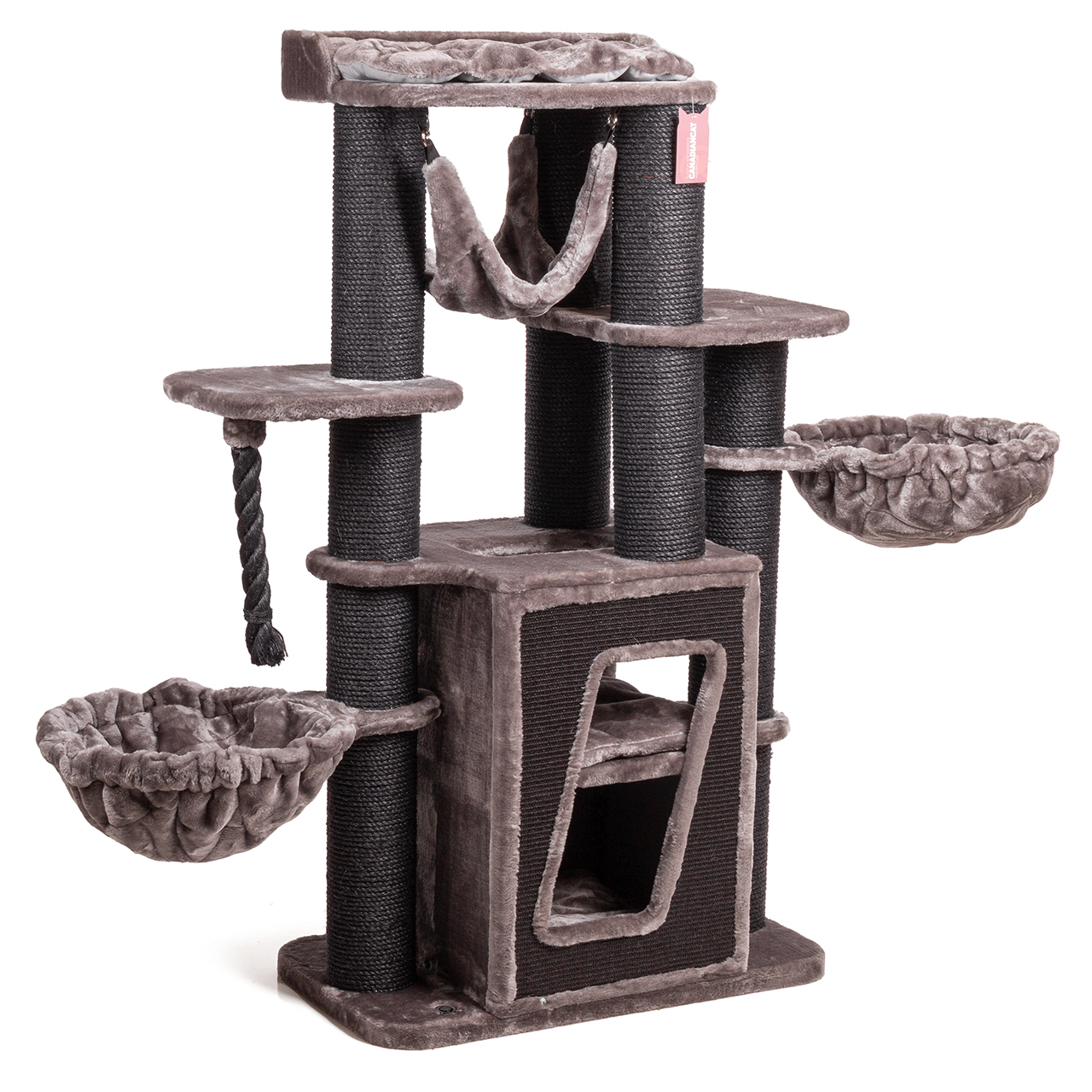 Wagner Kratzbäume Wagner Canadian Cat Company Kratzbaum Hudson schwarz/ grau