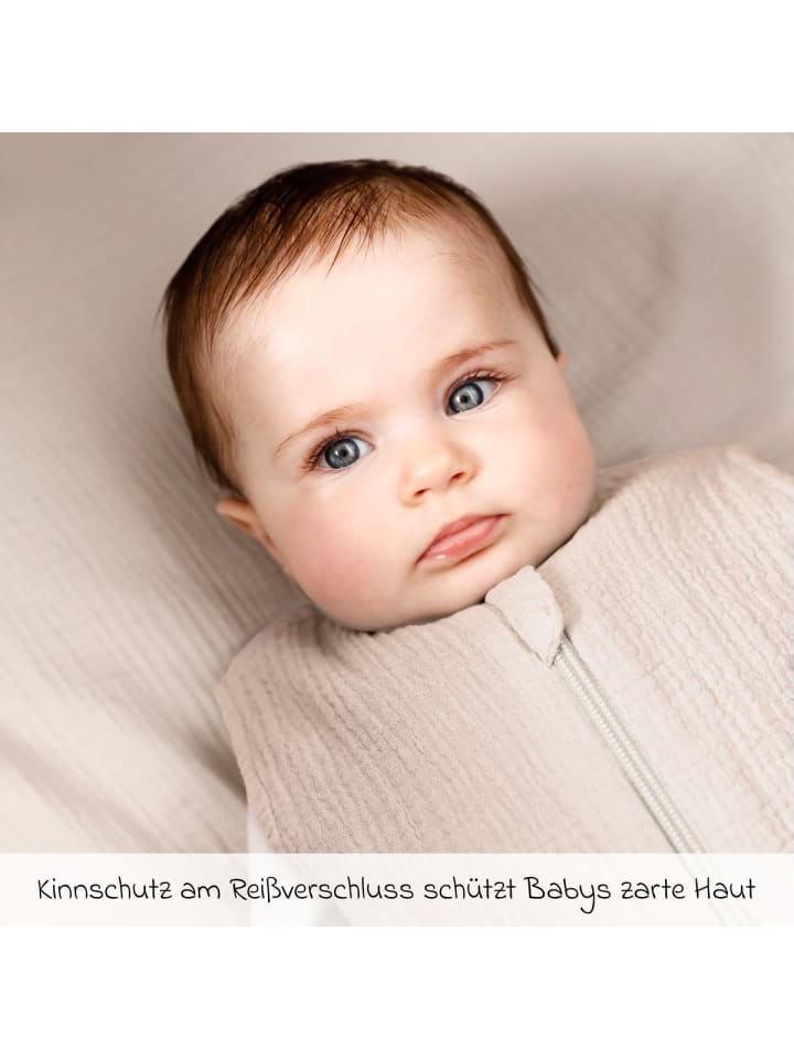 LaLoona Sommer-Schlafsack Musselin / Mull - Beige in beige günstig kaufen