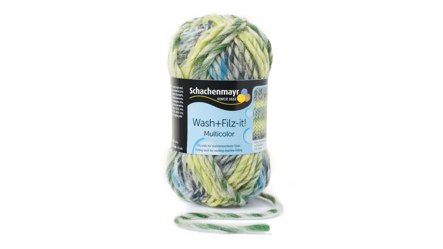 Schachenmayr Filzwolle Wash+Filz-it! Multicolor 50g 00253 - pastell-gelb color