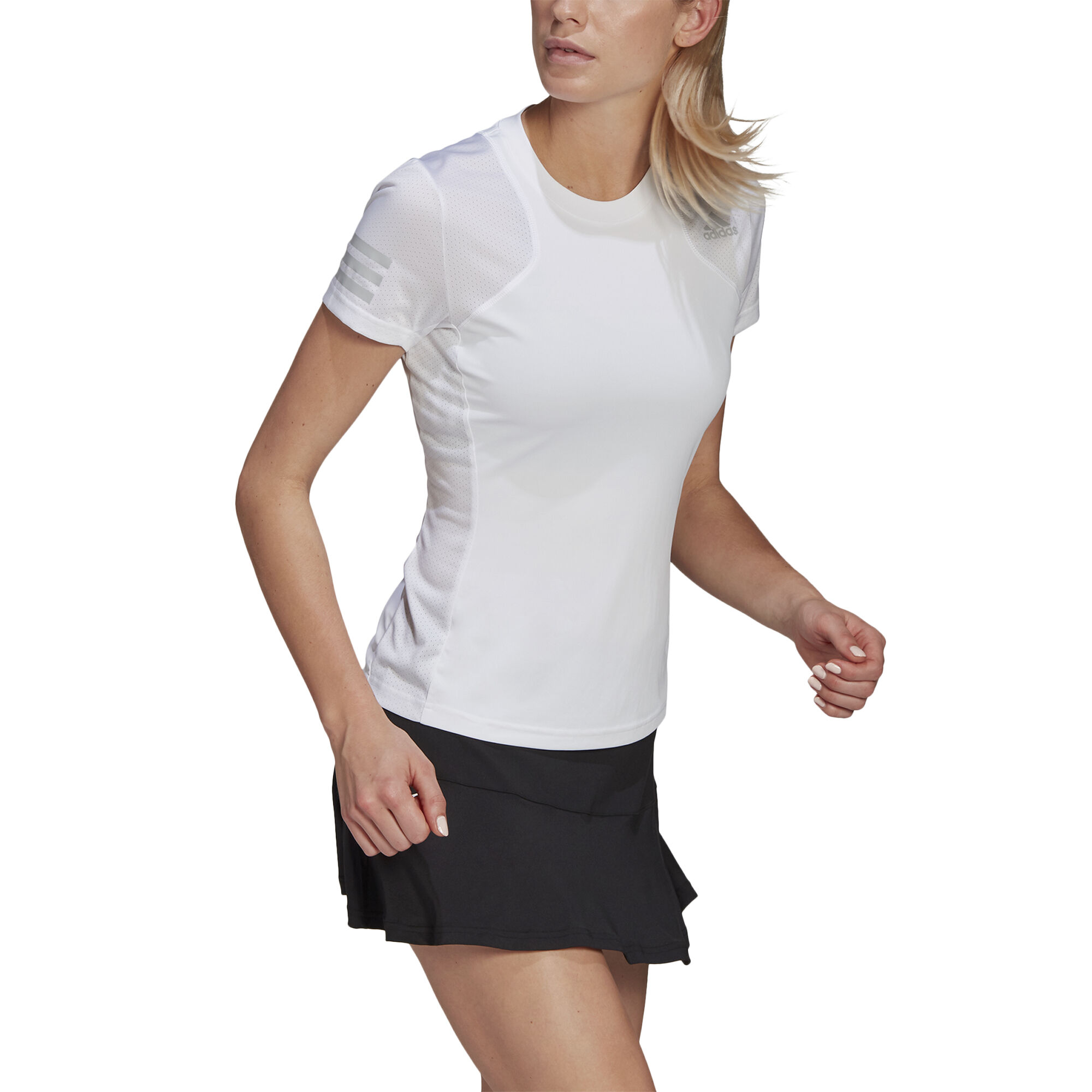 Club T-Shirt Damen - Weiß, Silber