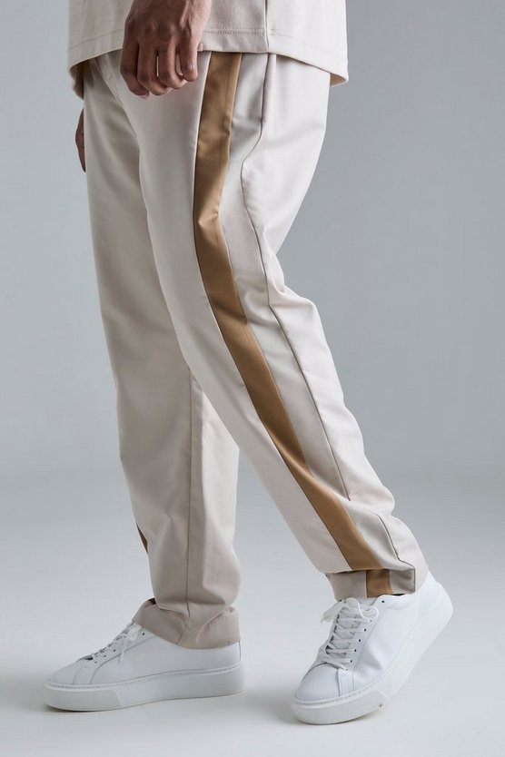 Plus Skinny Colorblock Anzughose