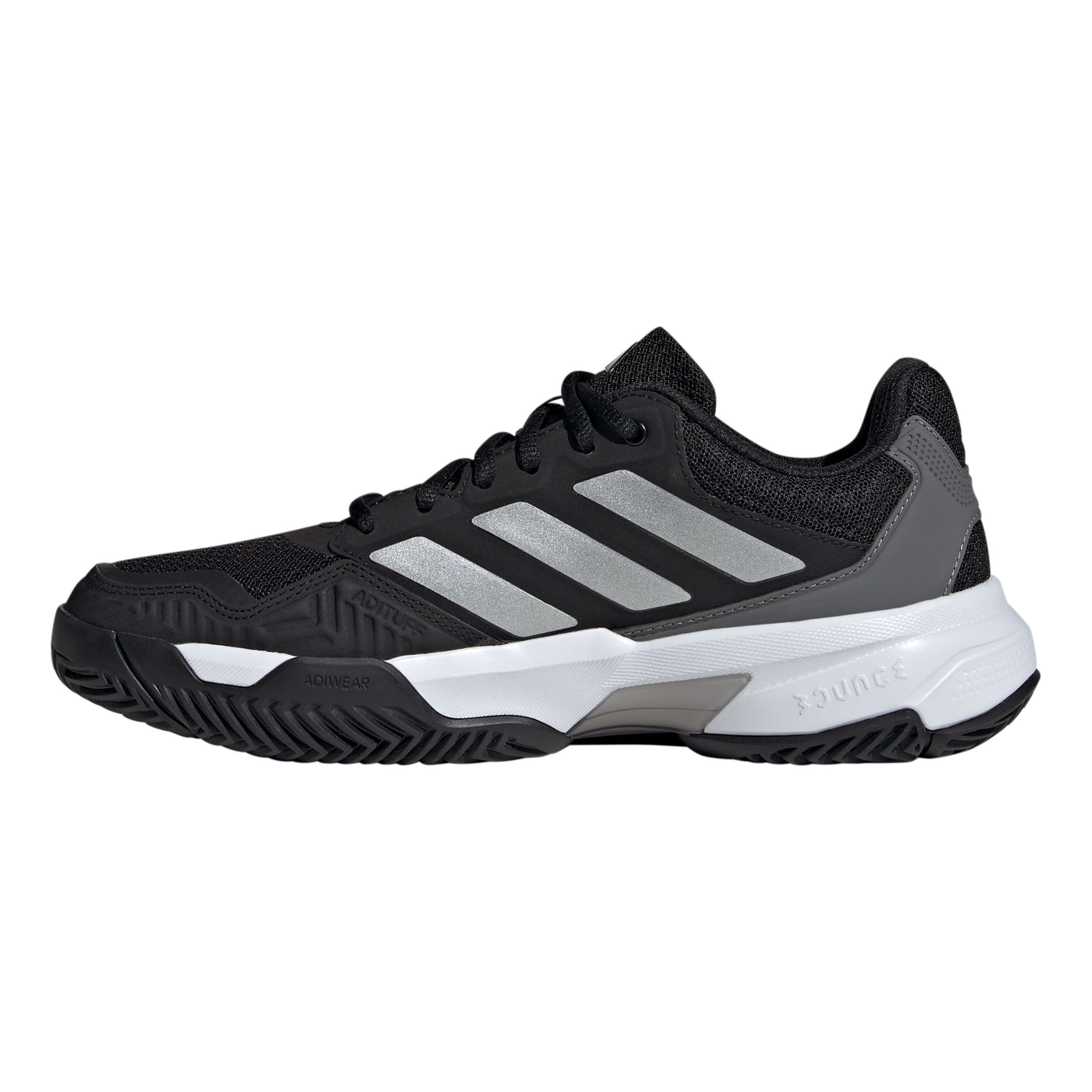 CourtJam Control 3 Allcourtschuh Damen - Schwarz, Silber