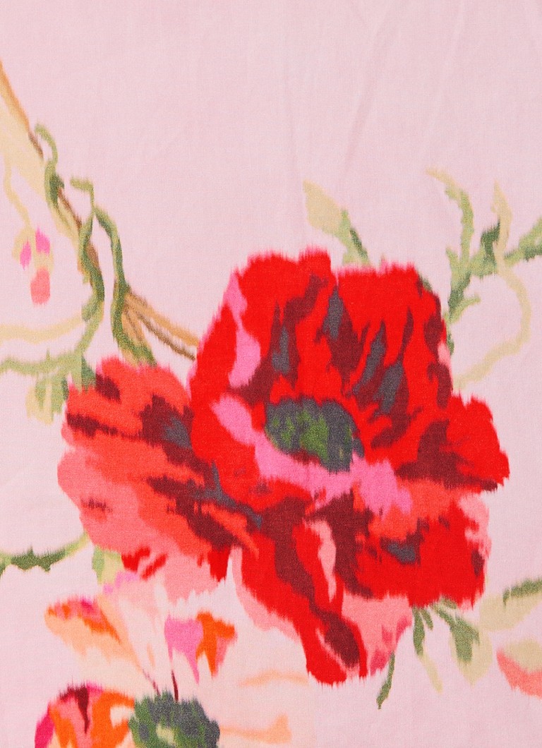Zimmermannin midi-mekko, jossa kukkakuvio ja laskokset