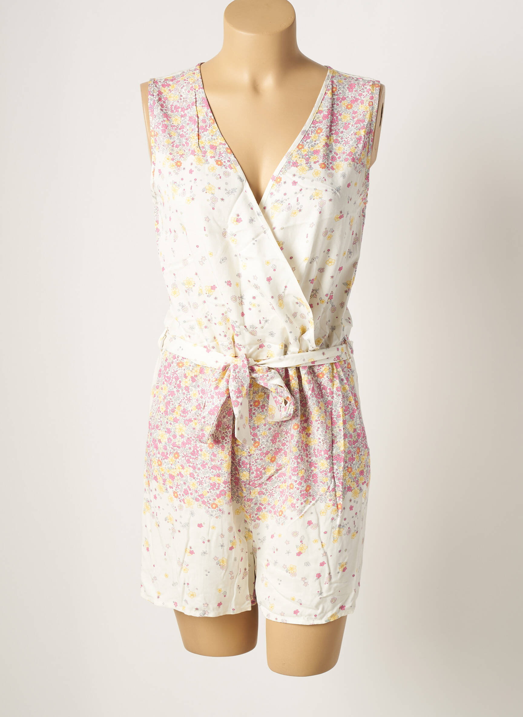 Only Combi Shorts Femme couleur beige