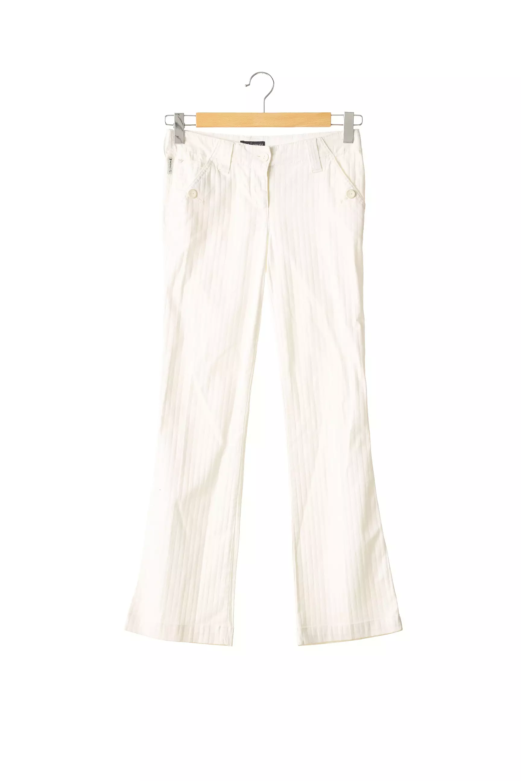 Armani Pantalons Flare Femme couleur blanc