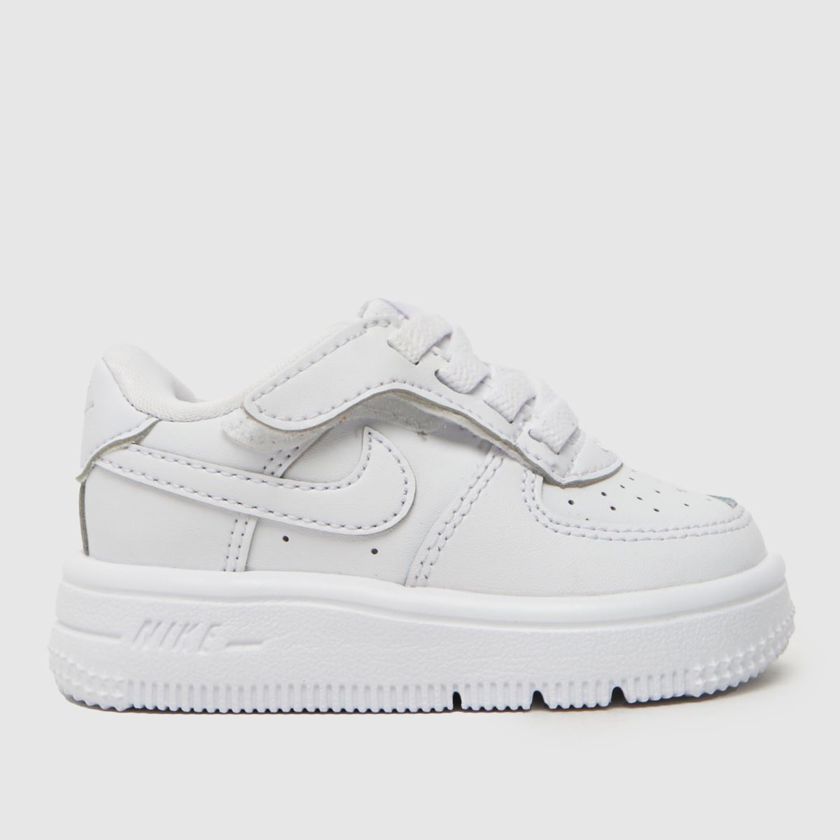 Nike fehér Force 1 Low, könnyen felvehető kisgyermek cipők