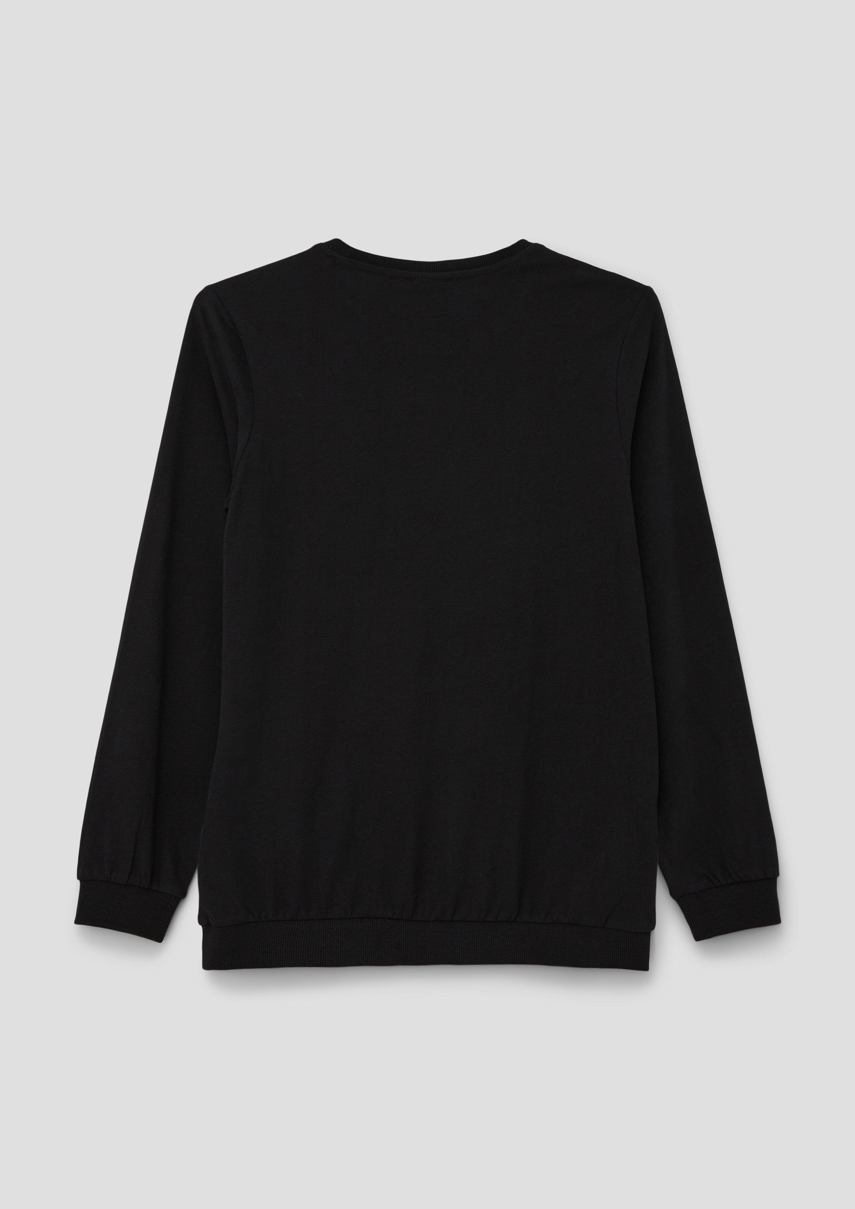 Longsleeve mit gummiertem Frontprint  2137546-9999