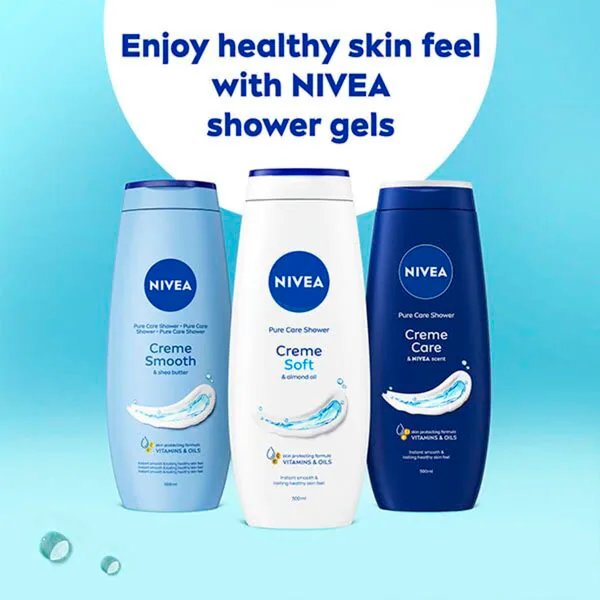 NIVEA Crème Soft krémtusfürdő 500ml - Normál bőrre