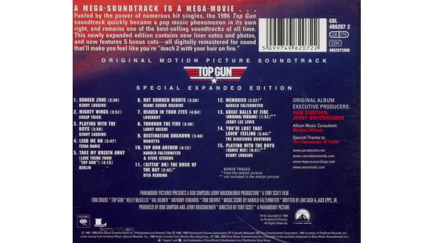 Top Gun-Motion Picture Soundtrack (Special Expan