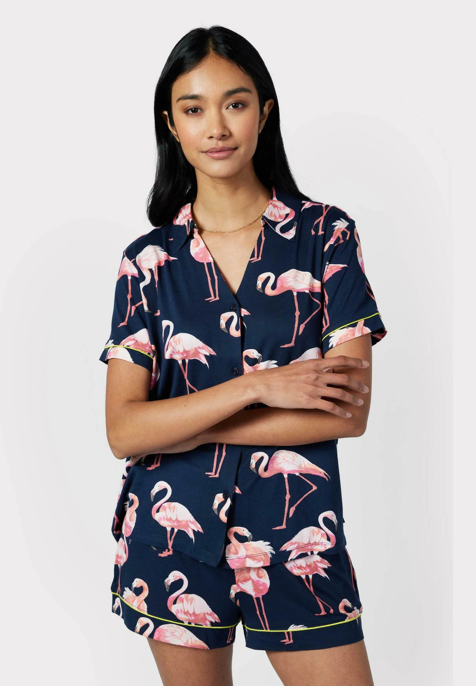 Chelsea Peers CONJUNTO ESTAMPADO DE FLAMENCOS - Pijama