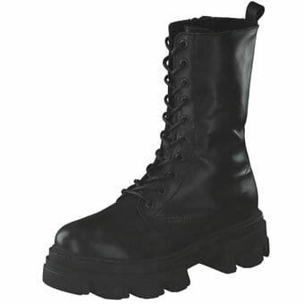 Leone Combat Stiefelette in schwarz
